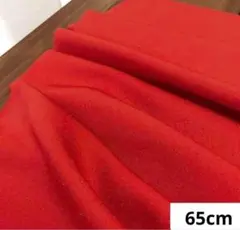 651 難色！正絹はぎれ 紅緋色系 模様織柄生地 65cm