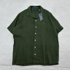 激レア 90s Polo Ralph Lauren リネン混 半袖シャツ 黒 - メルカリ