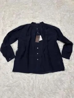 liflattie ships ネイビー 長袖シャツ　Sサイズ　タグ付きシップス