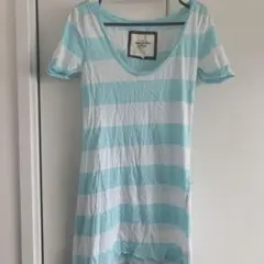Abercrombie & Fitch 半袖ミニワンピース S 水色