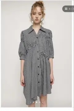 SLY SHIRRING SH OP シャーリング シャツワンピースのサムネイル
