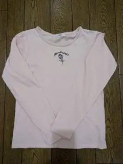 ALGY ピンク 長袖カットソー S (150)