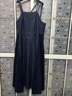 ◆ ローズティアラ42 デニム ジャンパースカート 白ステッチ