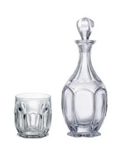 ★ギフトに最適★ウィスキーデカンタセット～bohemiya crystal～