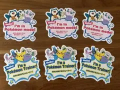 ポケモン ぽこあポケモン ステッカー 6枚セット　シール　ポケモンセンター