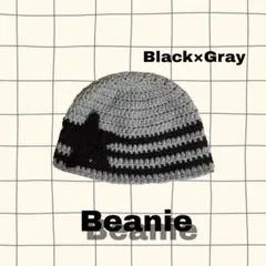 星　ビーニー　クラッシャーハット　クロシェハット　ハンドメイド　編み物