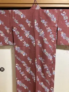 化繊秋模様単衣