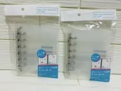 セリア　B7サイズ 6穴リングバインダー シール帳2点セット　匿名配送　新品