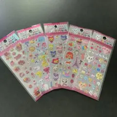 激レア　これイイ　フチドリシール　5種　レモン株式会社　レトロ