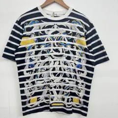 エルメス　マルジェラ期　希少　デザイン　人気半袖　ボーダー　Tシャツ SM エルメス マルジェラ期 希少 デザイン 人気半袖 ボーダー T