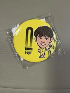 群馬クレインサンダーズ　藤井祐眞選手　イエローユニフォームバージョン　缶バッジ