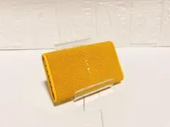 ★簡易梱包版★【新品・高級品】ガルーシャキーケース　キャビア　イエロー