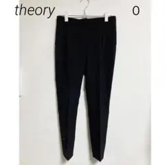 0637 theory セオリー 黒 スラックスパンツ ストレッチ
