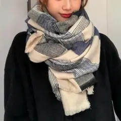 レディース メンズ ストール 大判♪チェック 厚手♪スカーフ ショール マフラー