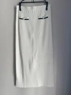 snidel ロングスカートスナイデル メタルボタンニットセットアップ