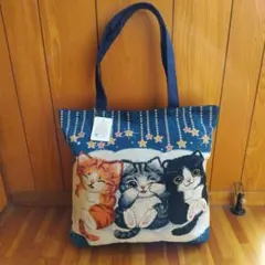 Cats Art Museum 猫の美術館（ネイビー） グラニーバッグ - メルカリ