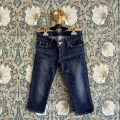 moussy マウジー　クロップドデニム　24インチ　ハーフパンツ