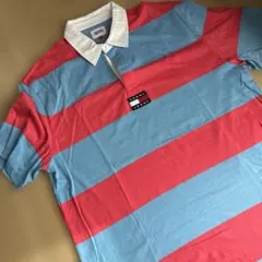 TOMMY JEANS トミージーンズ赤青ストライプ　ラガーシャツのサムネイル