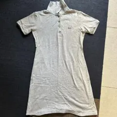 Lacoste グレー 半袖ポロワンピース