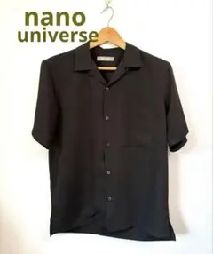 nano universe ナノユニバース オープンカラー シャツ
