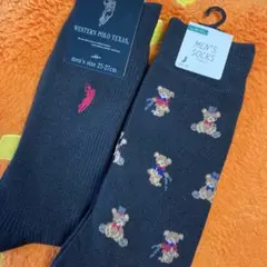 WESTERN POLO TEXAS メンズソックス 2足セット 25ー27cm