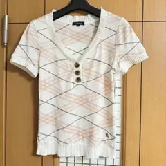 BURBERRY LONDON コットンサマーニット サイズ1 ホースロゴ