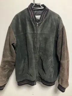 Vintage レザー ボンバージャケット XL