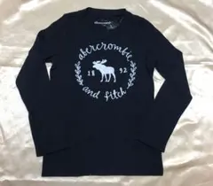 アバクロキッズ  長袖  ロンT  ネイビー  9/10   130㎝  女の子