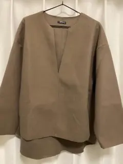 新品☆Reina Hoshi☆深Vネック プルオーバー☆モカブラウン