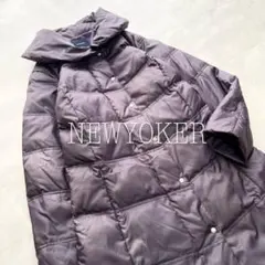 【美品】NEWYORKER ボリュームカラー ダウンコート アウター 11AR