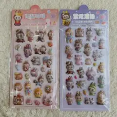 大人気ラブブ♡ぷっくりシール