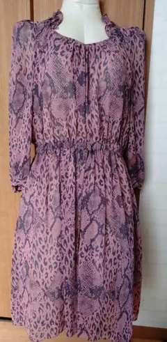 HystericGlamour　レオパード＆スネークプリントワンピース