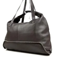 極美品✨KRIZIA 2way トートバッグ ショルダー シボ皮 ブラウン A4のサムネイル