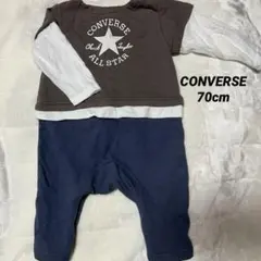 CONVERSE ロンパース・カバーオール グレー・ネイビー