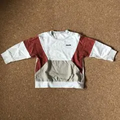 petit main カラーブロック トレーナー 90cm