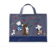 familiar 新品未使用♡70周年 数量限定デニムバッグ ブルー 完売品