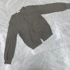 earth music&ecology カーディガン グレー ボタン 長袖