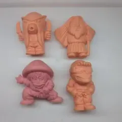 昭和　レトロ　忍者なんじゃ　消しゴム 5体セット マイナー消しゴム