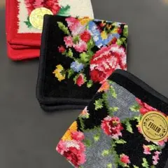 【未使用】FEILER 花柄タオルハンカチ 3点セット