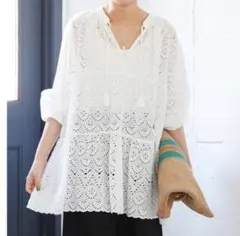 JOURNAL STANDARD relume 刺繍ティアードブラウスのサムネイル