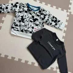 ミッキーマウス トレーナーとTシャツ セット