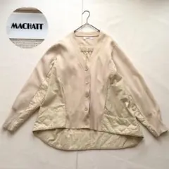美品✨マチャット　MACHATT キルティングドッキングニットカーディガン 2026年最新】machatt キルティングドッキングの人気アイテム - メルカリ