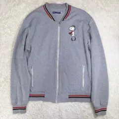 【一点物】フレッドペリー スウェット トラックジャケット M グレー スヌーピーのサムネイル
