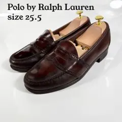 m*g様 良品 ラルフローレン ギリーシューズ （23.5㌢） メダリオン