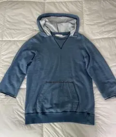 【日本製】KURO Indigo Damage Hoodie パーカー