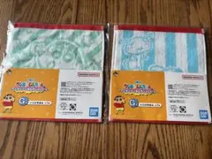 クレヨンしんちゃん　一番くじ　アニメシーンセレクションだゾ　ハンドタオル　2枚