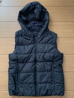 ユニクロ　リバーシブルダウンベスト　黒　レディースL