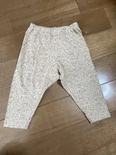 動物柄 ベージュパンツ サイズ80