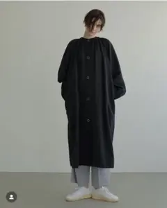 lohen ローヘン レイヤードラペルトレンチコート　ブラック　38 未使用品 lohen ローヘン レイヤードラペルトレンチコート ブラック 38 試着のみ