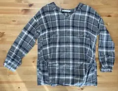 ikka　チェック柄長袖チュニック